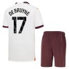 Maillot de Supporter Manchester City Kevin De Bruyne 17 Extérieur 2023-24 Pour Enfant